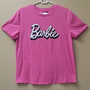 Barbie Movie Womens' Pink Logo Tee